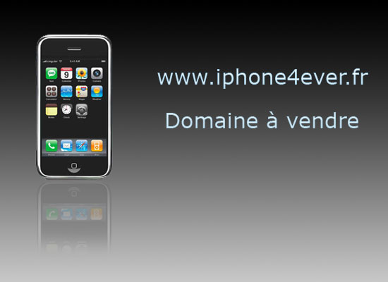 Le domaine www.iphone4ever.fr est � vendre